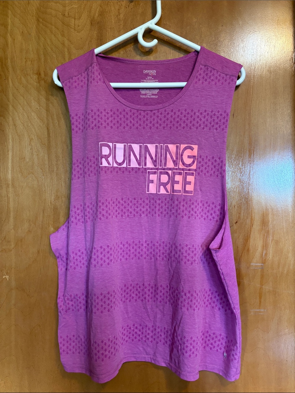 Danskin Pink 'Running Free' Women's Muscle Tank - Size XL